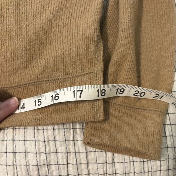 Abercrombie & Fitch Brown ribbed hooded sweater XS oversized Cozycore Loungewear - Picture 10 of 14